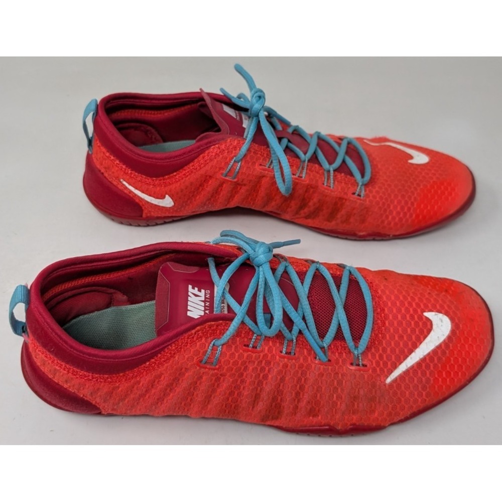 Nike Shoes Men's Size 8 Red Free 1.0 Cross Bionic Active Swoosh Logo Training